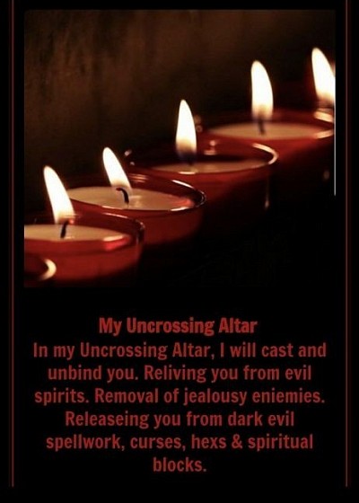 The Root-Removal Altar • SPIRITUALING CLEANSING •  DETOX NEGATIVITY DARK FORCES - This offers you the most in depth spiritual service, that is known for complete healing. Spiritually, physically, emotionally and mentally healing of the mind, body and soul. It removes all dark blockages, negative evil energies, obstacles, chaos, self sabotages and bad influences. Releases all excess negative unatural baggage, that is not allowing you to move forward.