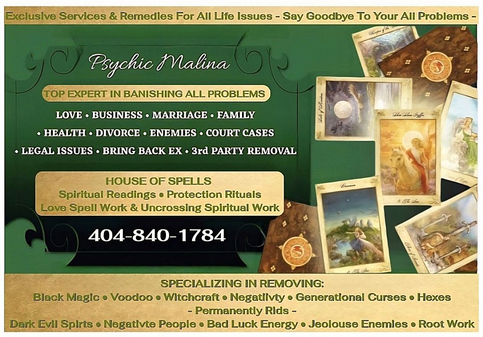 Psychic Malina Atlanta's Curse Removal